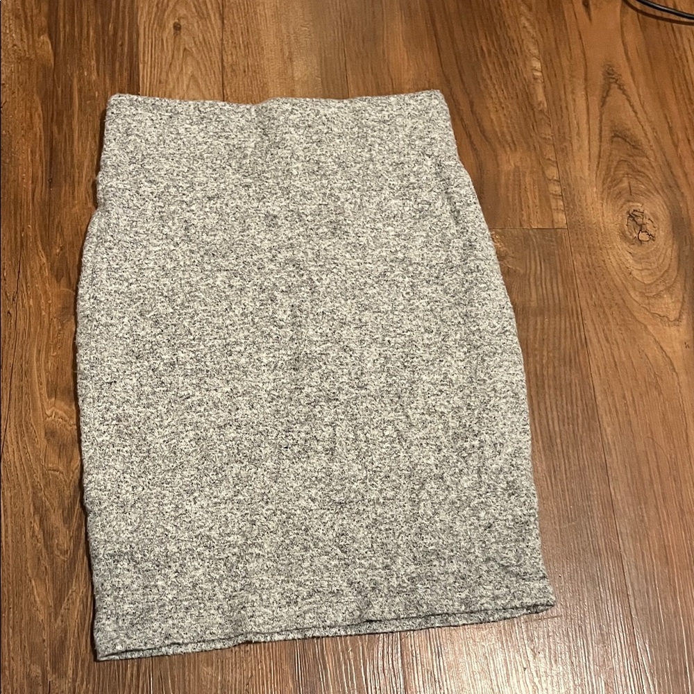 Lulu's Heather Gray Pencil Skirt